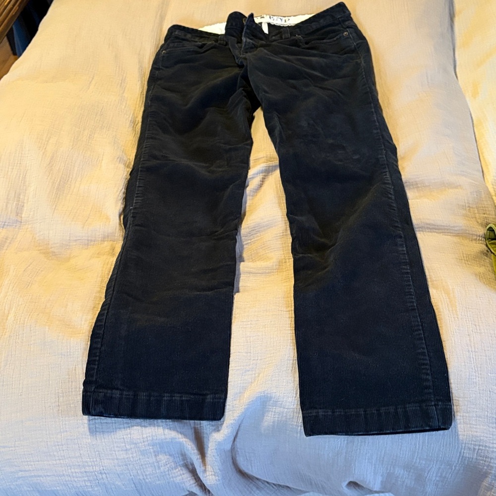 Lands' End Black Corduroy 5 pocket Jeans